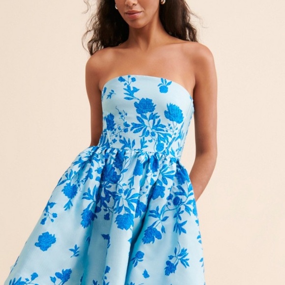 ML Monique Lhuillier Kate Jacquard Mini Dress - Picture 4 of 5